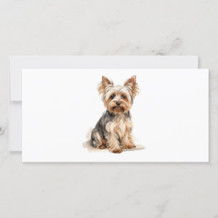 Yorkshire Terrier Yorkie Small Hund aveln Leksak B Julkort