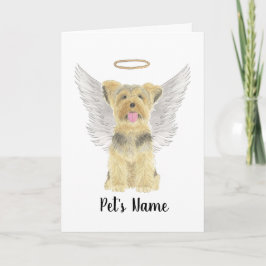 Yorkshire Terrier Yorkie Sympathy Memorial Kort