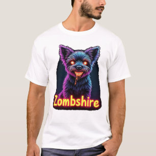 Yorkshire Terrier Yorkie Zombie Hund Halloween Öve T Shirt