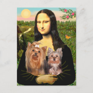 Yorkshire Terriers (7 och 19) - Mona Lisa Vykort