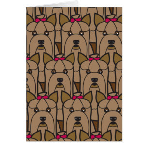 Yorkshire Terriers Hälsningskort