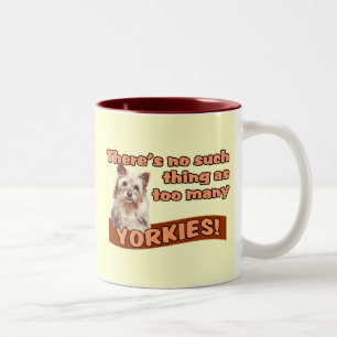 YORKSHIRE TERRIERS Två-Tonad MUGG