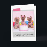 Yorkshire Terriers Yorkies Birthday Cake Funny Kort<br><div class="desc">Öka valfri hund älskare dag med den här viskheten och roligten hund-designen!</div>