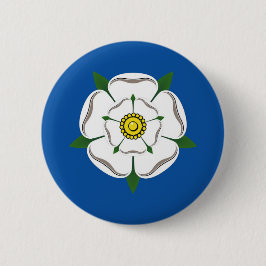 Yorkshire vit rosemblem knapp