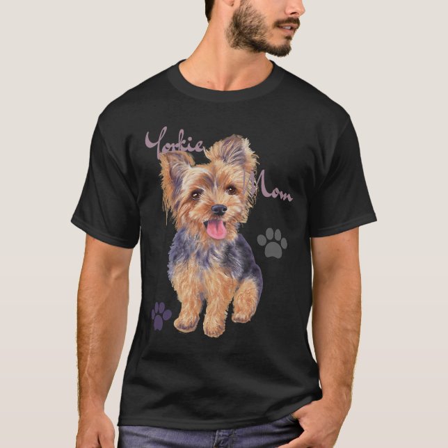 Yorkshire Yorkie Mamma Cute Yorkie Puppy T Shirt (Framsida)