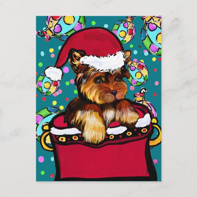 Yorkshireterrier Vykort (Framsida)