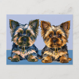 Yorkshireterrier Vykort