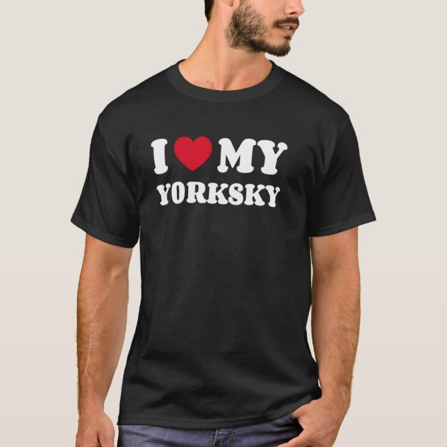 Yorkskies jag älskar min Yorksky T Shirt (Framsida)