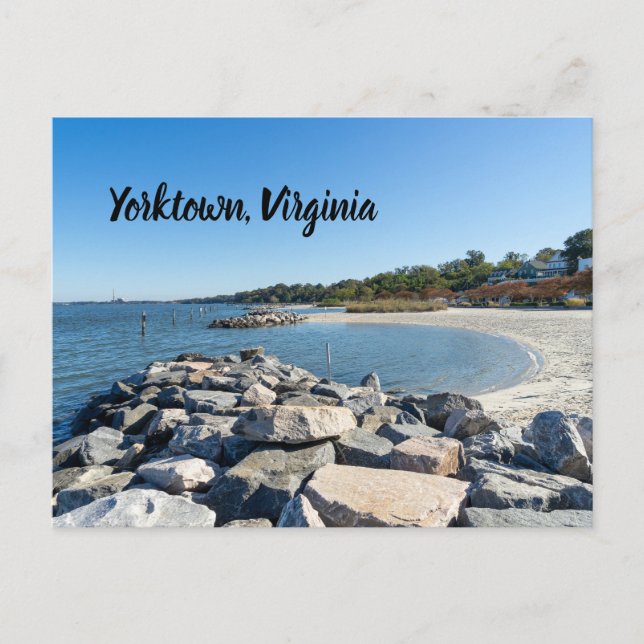 Yorktown Beach i Virginia Vykort (Framsida)