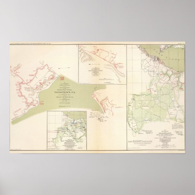 Yorktown, Gloucester, Va Poster (Framsidan)