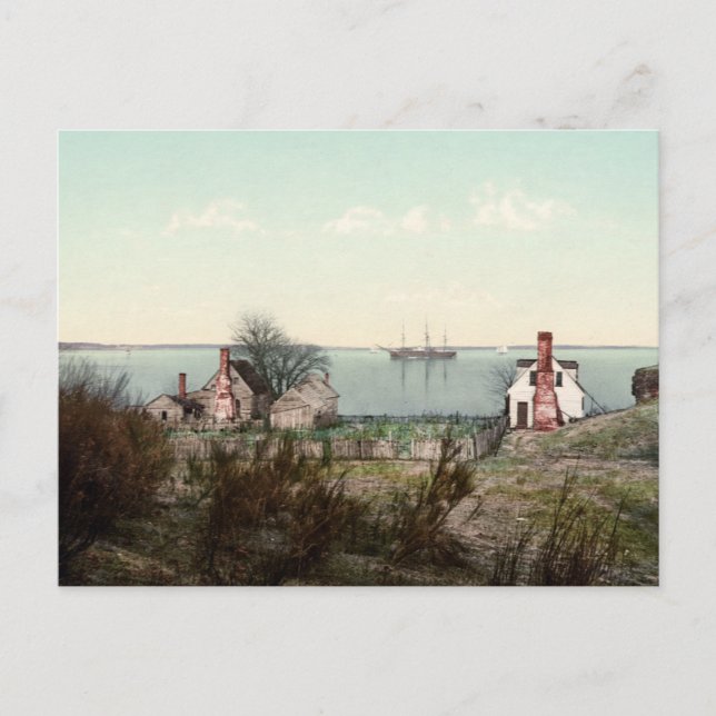 Yorktown harbor Virginia Vykort (Framsida)