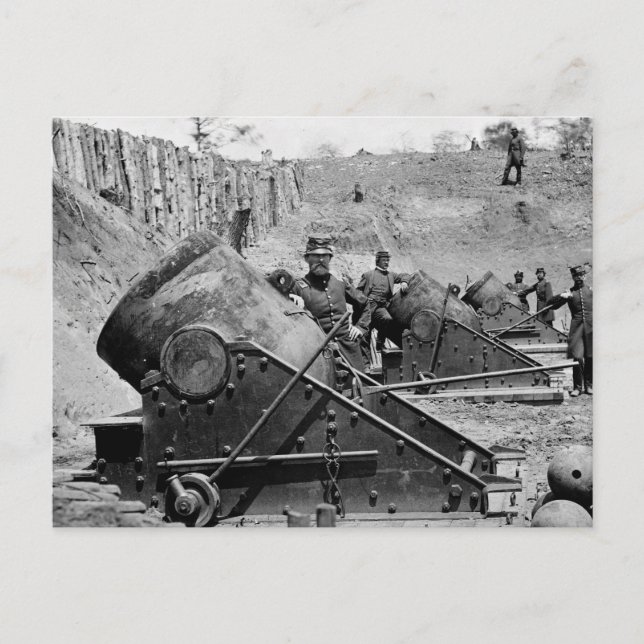 Yorktown Mortar Battery, 1860 s Vykort (Framsida)
