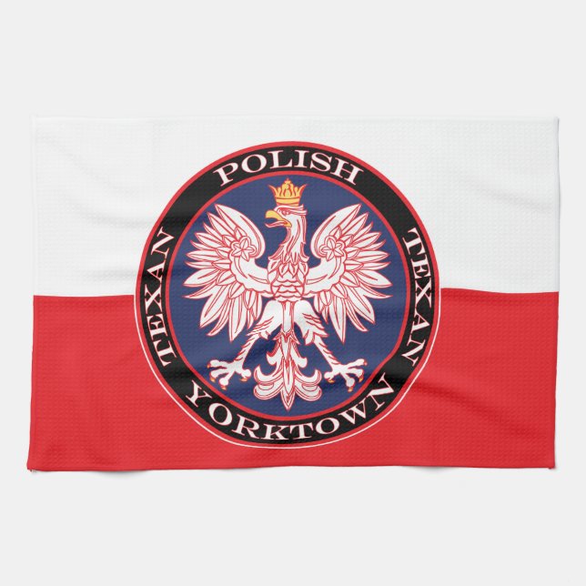 Yorktown Round polska Texan Kökshandduk (Horisontell)