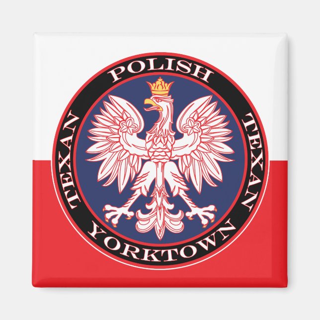 Yorktown Round polska Texan Magnet (Framsidan)
