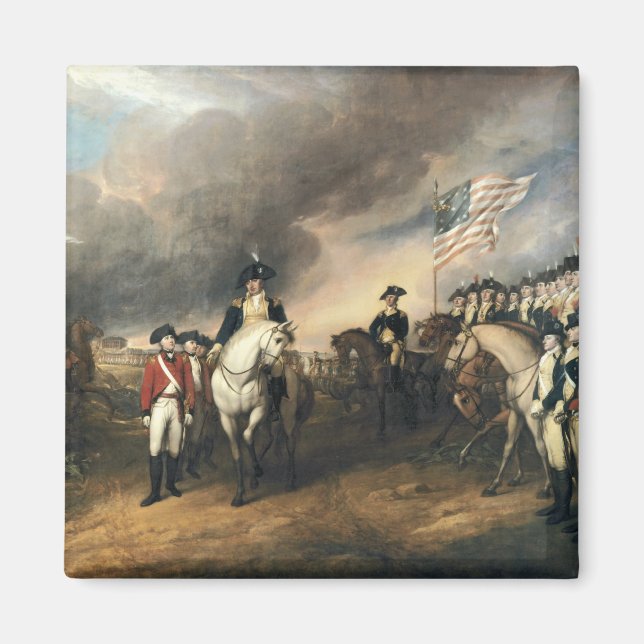 Yorktown Surrender av John Trumbull Magnet (Framsidan)
