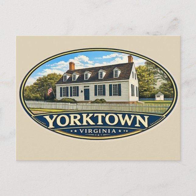 Yorktown, Virginia Vykort (Framsida)
