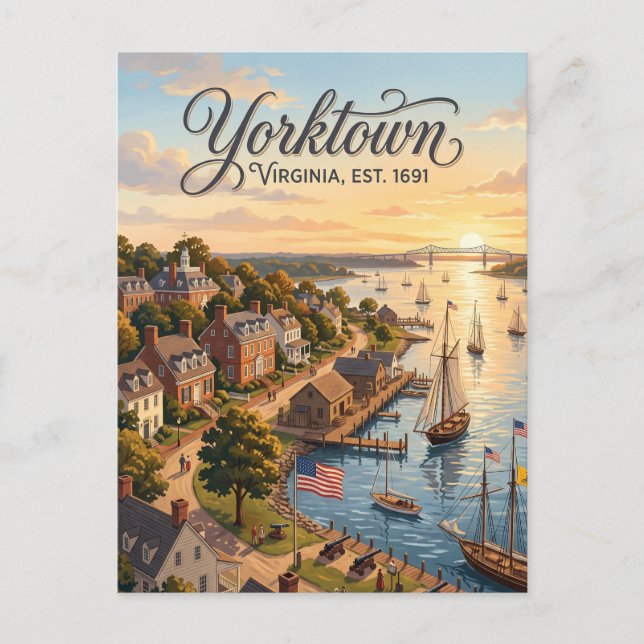 Yorktown, Virginia Vykort (Framsida)