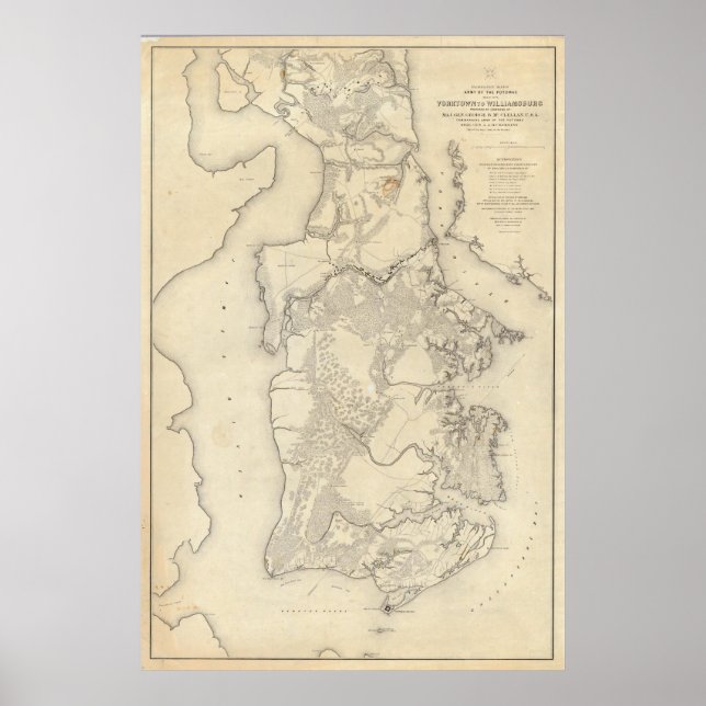 Yorktownto Williamsburg Poster (Framsidan)