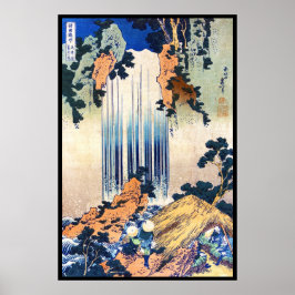 Yoro Waterfall i provinsen Hokusai Katsushika i Mi Poster