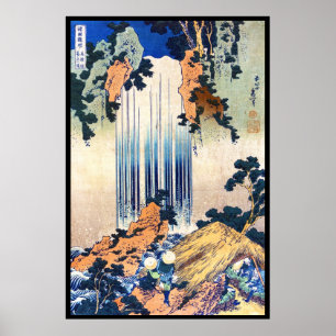 Yoro Waterfall i provinsen Hokusai Katsushika i Mi Poster