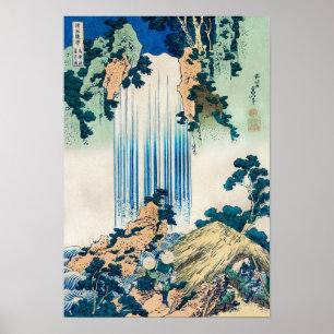 Yoro Waterfall i provinsen Hokusai Katsushika i Mi Poster