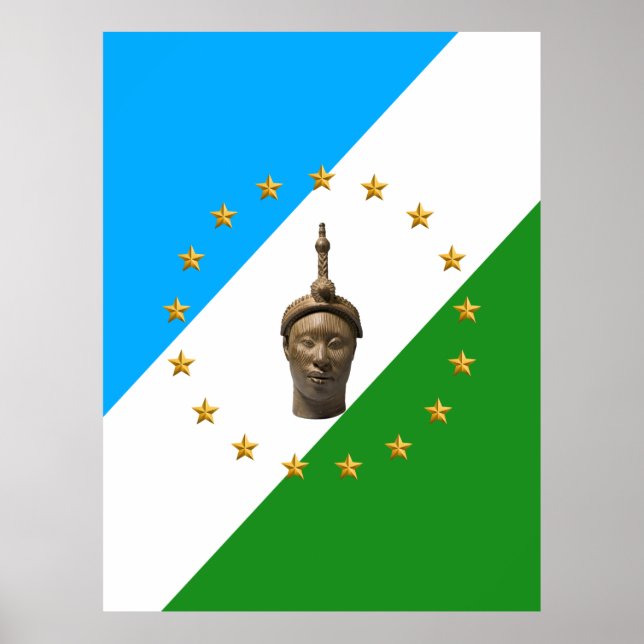 Yoruba Flagga | Oduduwa | Yoruba Nation Poster (Framsidan)