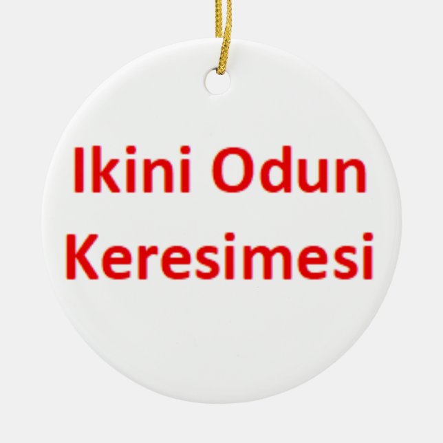 yoruba ikini odun keresimesi Ornament (Framsidan)