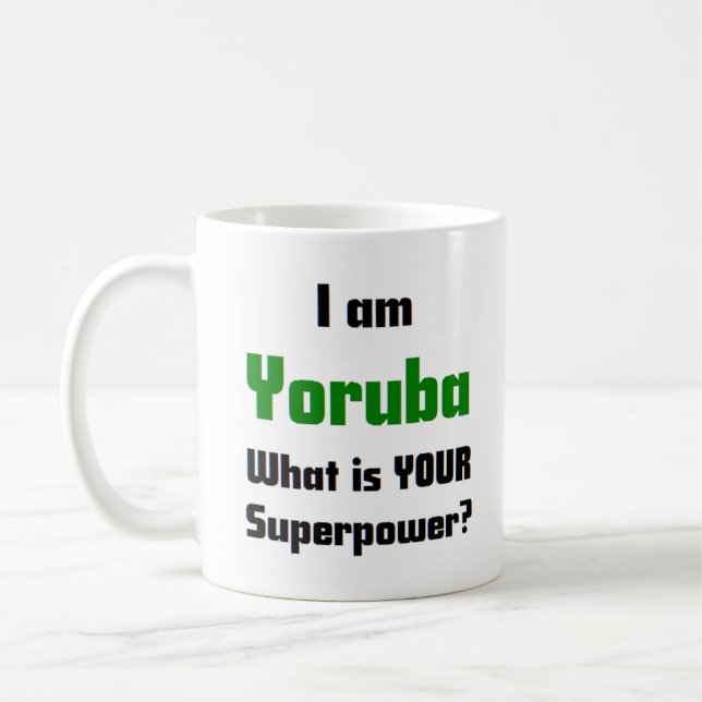 Yoruba-kaffe mugg (Vänster)