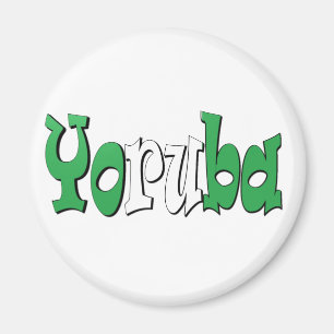 Yoruba (nigeriansk flagga) magnet