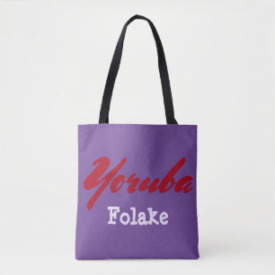 Yoruba-stammen Lila Tygkasse