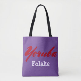 Yoruba Tribe Lila Tygkasse