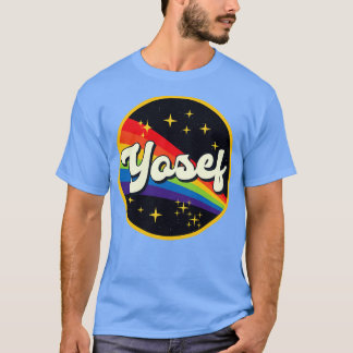 Yosef Rainbow in Space Vintage Stil T Shirt