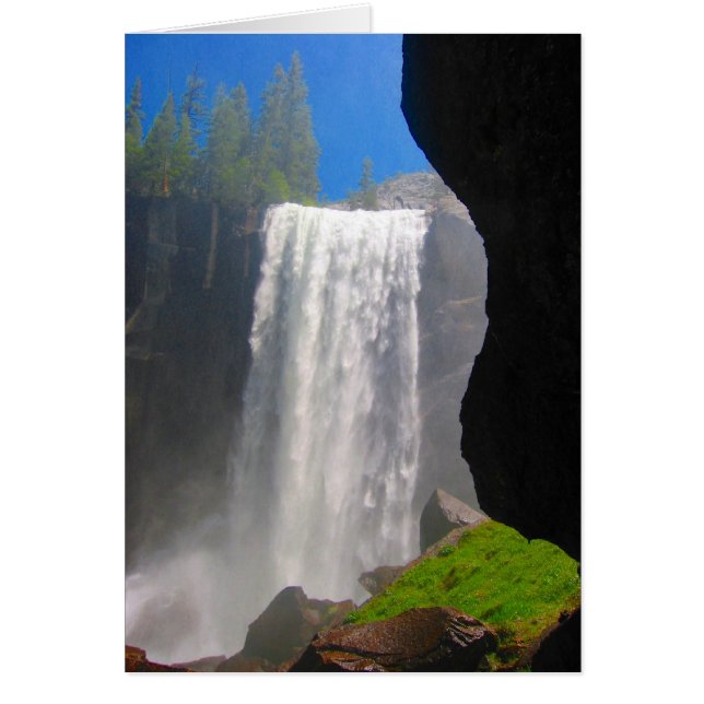 yosemit-fall hälsningskort (Framsidan)