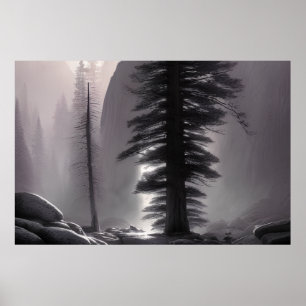 Yosemit National - Colorful Painting Poster