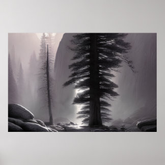 Yosemit National - Colorful Painting Poster