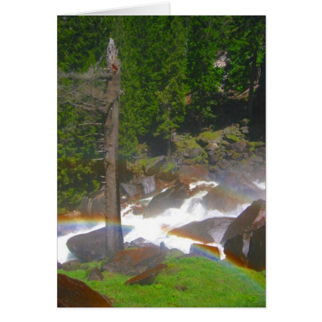 yosemit-regnbåge hälsningskort (Framsidan)