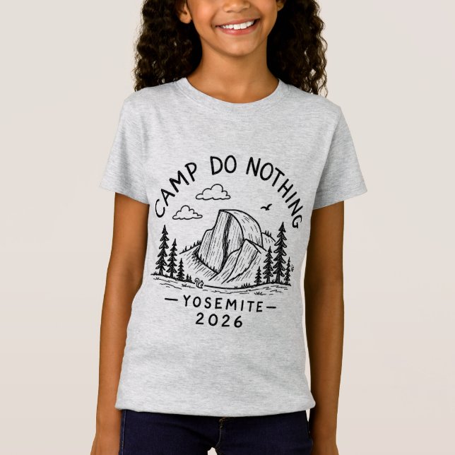 Yosemite 2026 - Barn Svart Design T Shirt (Framsida)