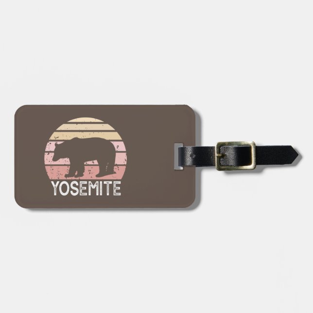 Yosemite Bear Bagagebricka (Horisontell Framsida)