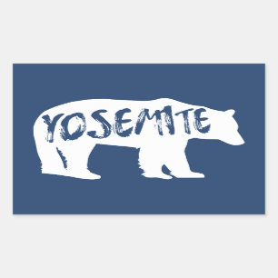 Yosemite Bear Rektangulärt Klistermärke