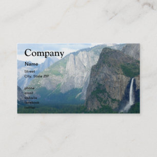 Yosemite Bridalveil nedgång Visitkort