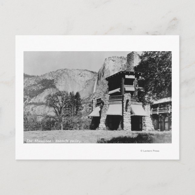 Yosemite, CA - Ahwahnee Lodge och Valley Vykort (Framsida)