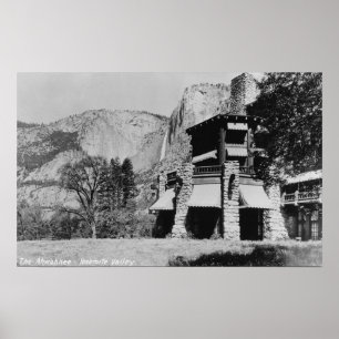 Yosemite CA - den Ahwahnee logen och dalen Poster