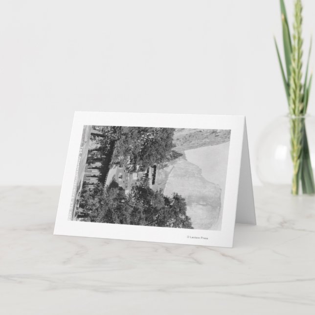 Yosemite, CA - den Ahwahnee logen och El Capitan Kort (Framsida)