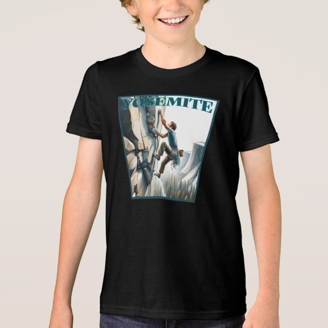 Yosemite California Klippklättring T Shirt (Framsida)