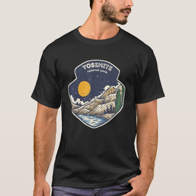 Yosemite California National Park T Shirt (Framsida)