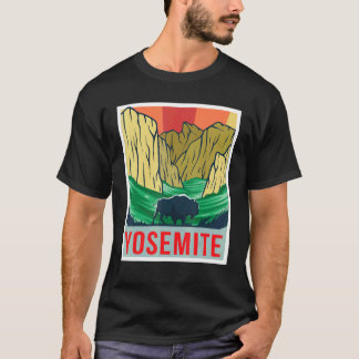 Yosemite California Souvenir Nationalpark Vandring T Shirt