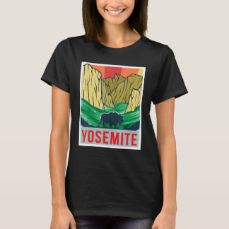 Yosemite California Souvenir Nationalpark Vandring T Shirt