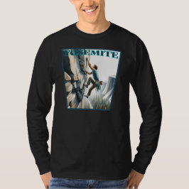 Yosemite California Sten klättring T Shirt