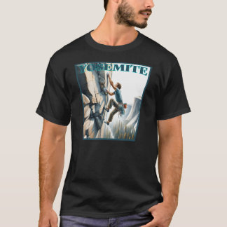 Yosemite California Sten klättring T Shirt