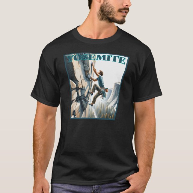 Yosemite California Sten klättring T Shirt (Framsida)